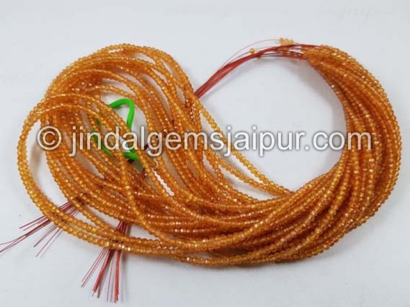Mandarin Garnet Micro Cut Beads